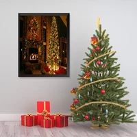 christmas decoration painting canvas painting wall art nordic posters and prints wall pictures for living room decoration