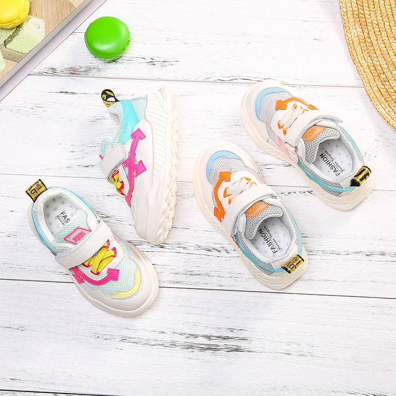 Весенние детские спортивные кроссовки повседневные сетчатые для маленьких