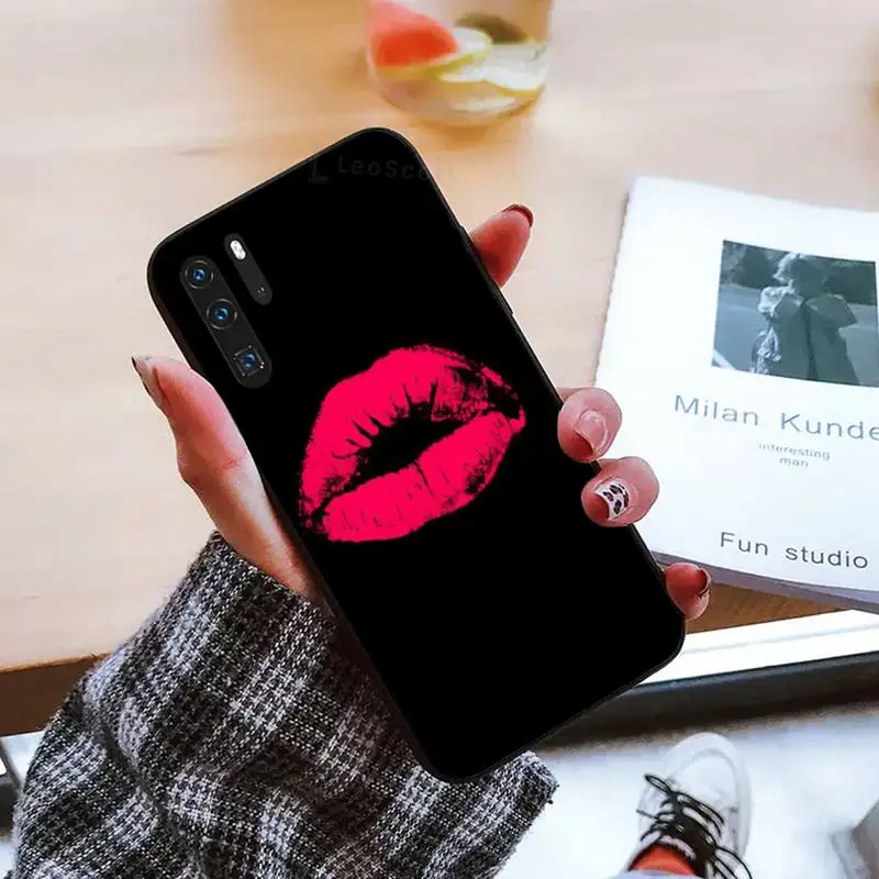

Sexy Lip print Phone Case For Huawei honor Mate P 9 10 20 30 40 Pro 10i 7 8 a x Lite nova 5t