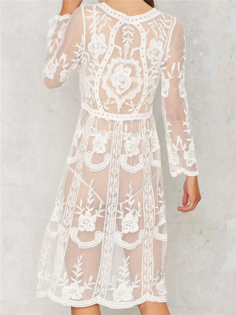 

Long Crochet Beach Cover up Robe de Plage Swimsuit Cover up Saida de Praia longa Women Bathing suit cover up Tunics for Beach