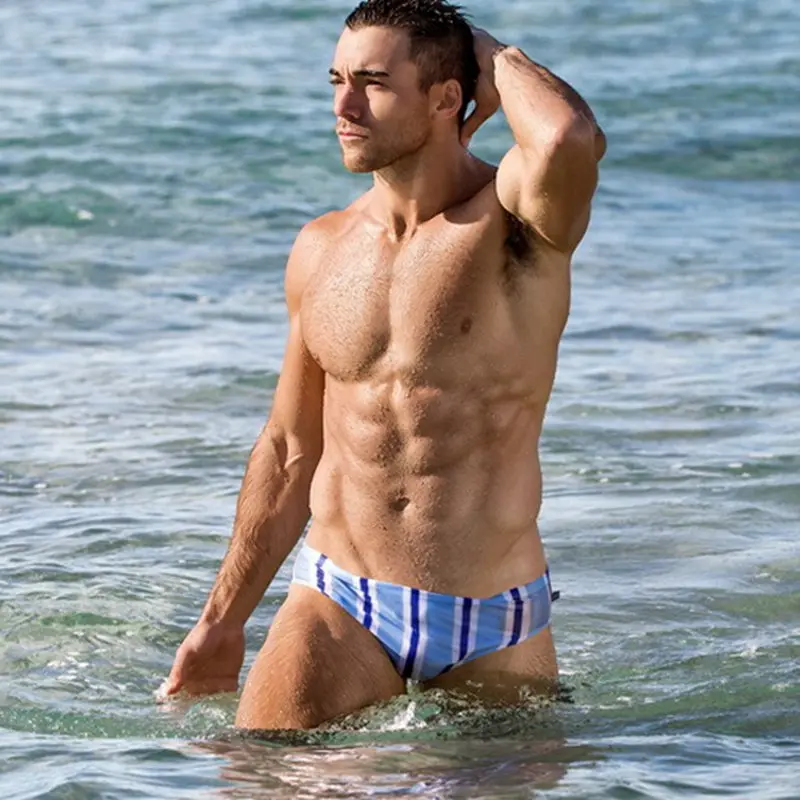 Austinbem сексуальные плавки мужские горячая полосатая одежда для плавания