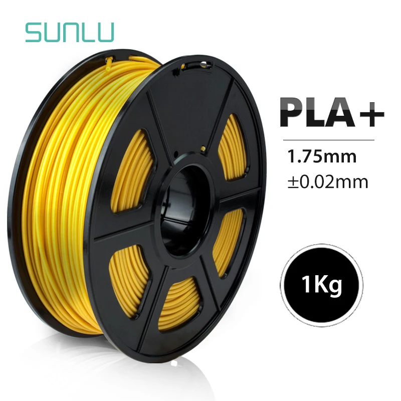 SUNLU PLA PLUS Филамент 1,75 мм 1 кг материалы для 3d печати разноцветные на выбор пластиковые PLA 3d Филамент Быстрая - Цвет: PLA Plus L-gold