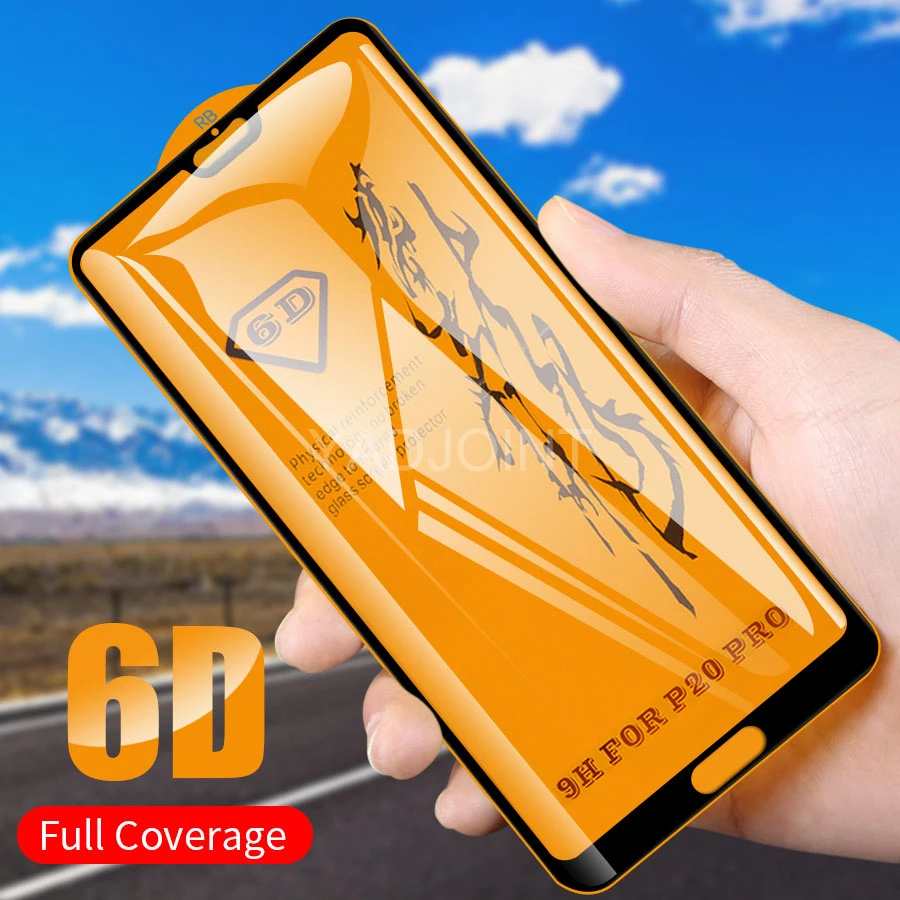 6D полное клеевое покрытие из закаленного стекла для Huawei P20 Pro P30 Lite Mate 20 Nova 4e 4 3 3i P