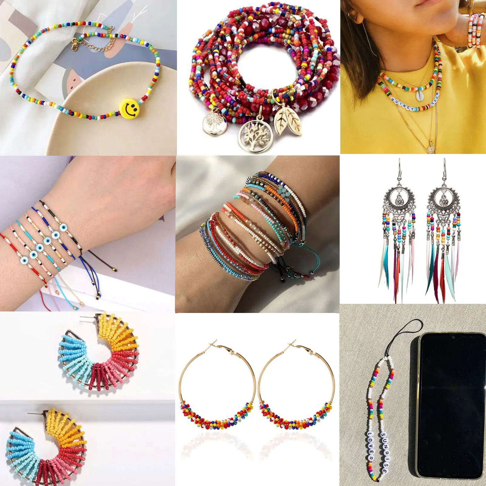 2 3 4 mm Seed beads for Jewelry Making Supplies Accessories For Wedding Jewelry Bracelets Necklace Making  Seed bead Set Box