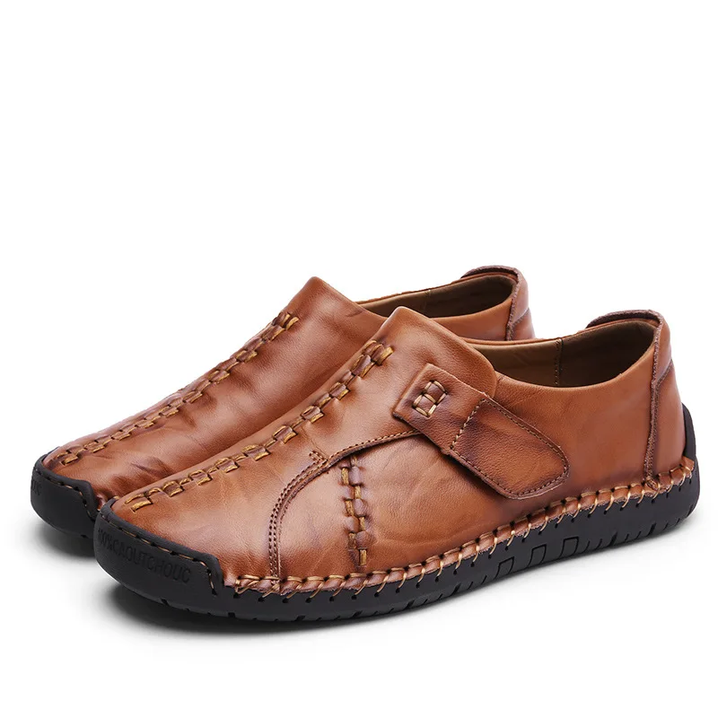 

Men's Loafers 2021 New Men's Casual Leather Shoes Men's Cow Leather Shoes Large Size Fashion Pea Shoes Men Business Casual Shoes