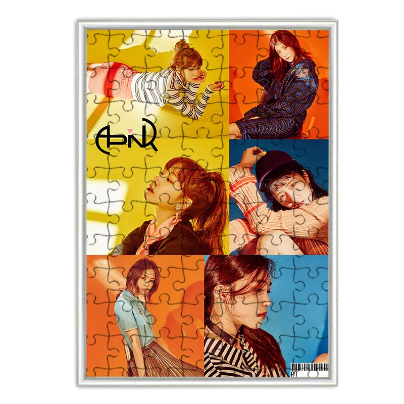 

[MYKPOP]APINK Puzzles 120pcs With a Photo Frame Desk Decoration KPOP Fans Collection SA18080514
