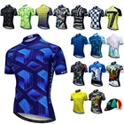 Веломайка мужская с коротким рукавом, трикотажная одежда для езды на велосипеде, майка для горных велосипедов