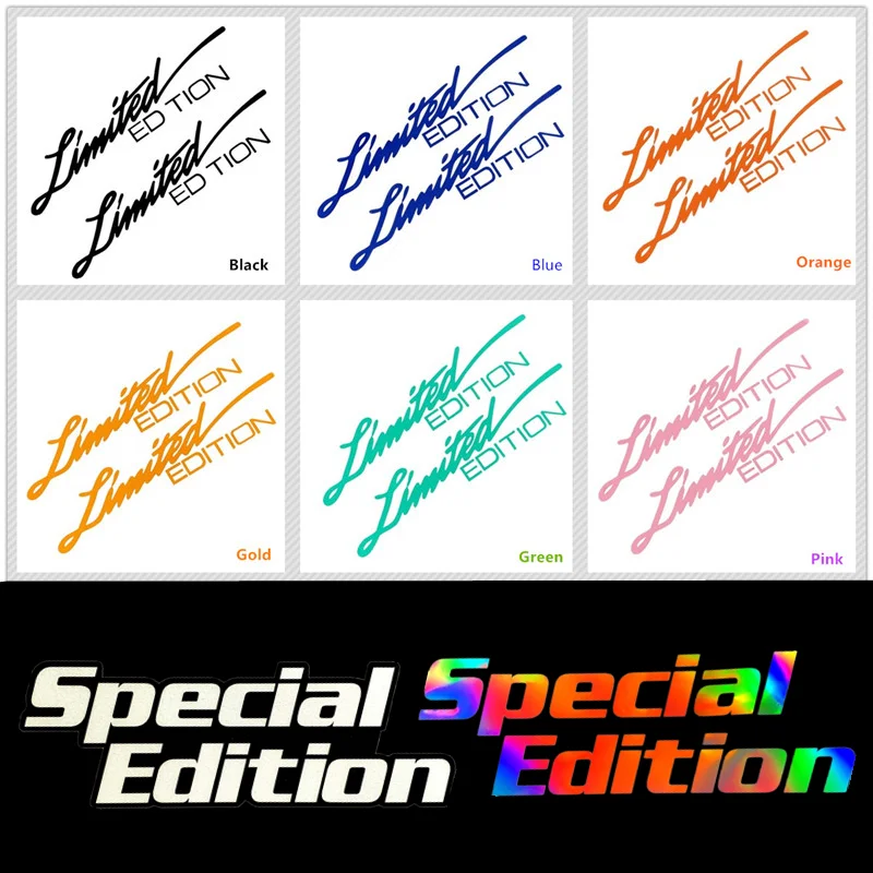 Ограниченная серия наклейка с буквами Специальный выпуск виниловая на окно