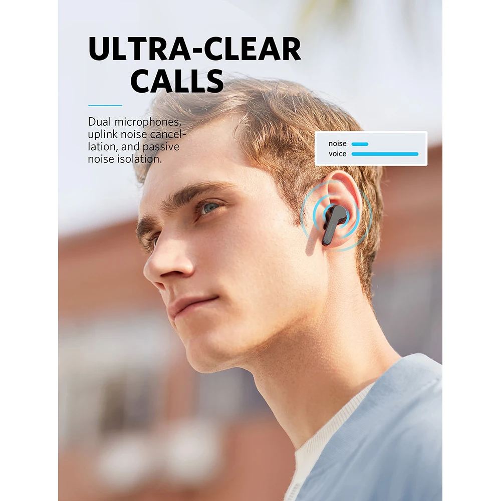 

Soundcore Liberty Air TWS True Wireless Earphones with Bluetooth 5, Touch Control, and Noise-Cancelling Micro