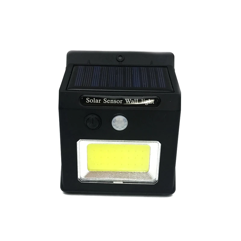 Solar Power Rechargeable LED motion sensor Wall light 10 W COB PIR Night waterproof IP65 for garden backyard security | Освещение