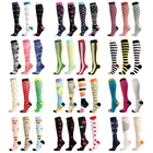 Спортивные Компрессионные носки цветные полосатые носки для спорта на открытом воздухе мужские и женские мужские спортивные и Медицинские носки для бега путешествий