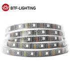 Светодиодная лента WS2801 RGB, 1 м, 2 м, 3 м, 4 м, 5 м, 32 пикселясветодиодм, быстрая передача данных и часы, индивидуальная адресная чернаябелая печатная плата IP3067 DC5V