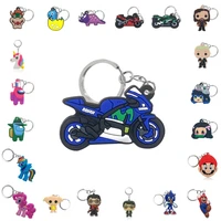 1pcs pvc keychain cute lovely keychains kid accessories fashion kids toy key holder key ring gift for kid jewelry