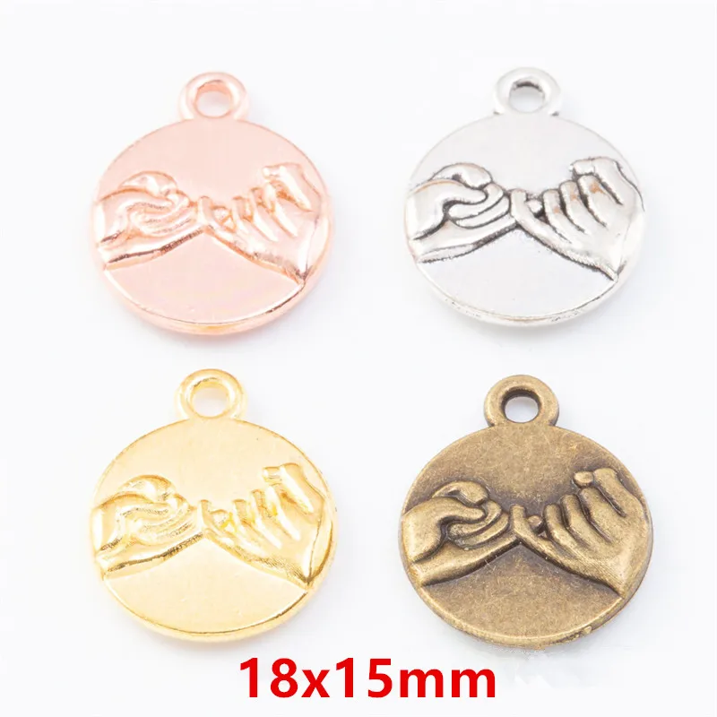 

Новые аксессуары, 15 шт./лот 18x15 мм, четыре цвета, покрытые вручную, подвески «сделай сам», ювелирные аксессуары ручной работы