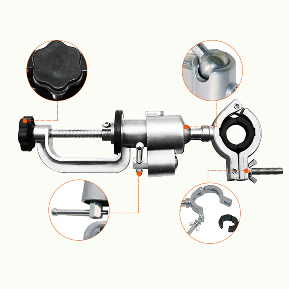 Мини тиски мини дрель вращающиеся инструменты настольная лампа из алюминиевого