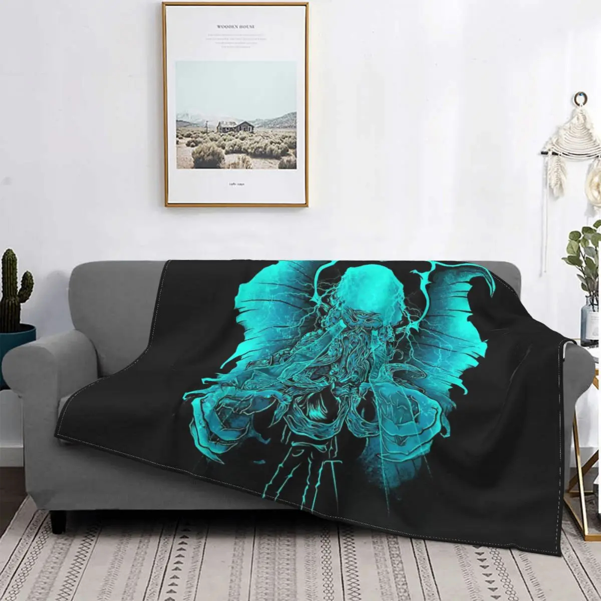 

Cthulhu-Manta a cuadros para cama, manta de пикник для малышей