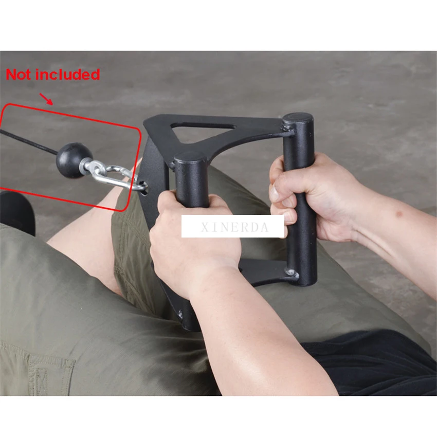 Тянущаяся рукоятка с сопротивлением тренировка тяга треугольная ручка гребная