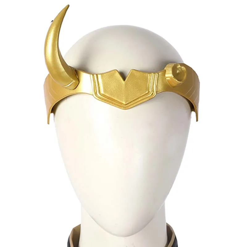 2021 костюмы на Хэллоуин аксессуары для косплея Loki женская маска с рожками