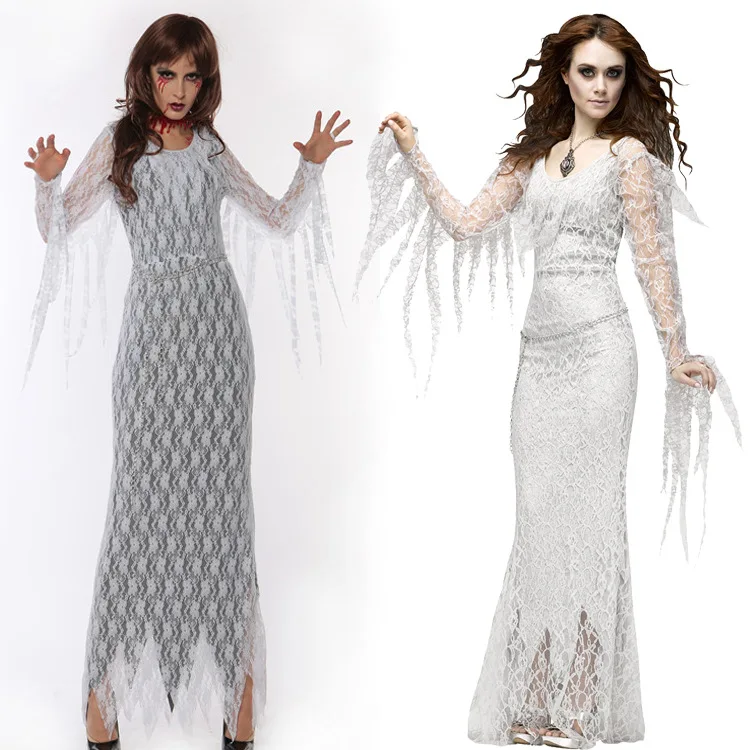Костюм на Хэллоуин для женщин костюм вампира зомби призрак эльф невеста