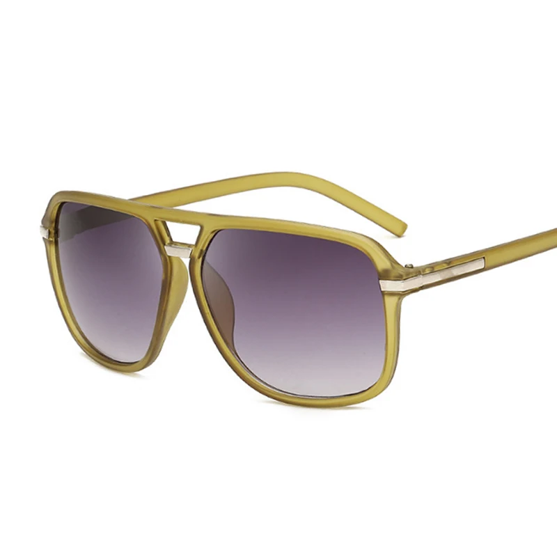 

Солнцезащитные очки в квадратной оправе для мужчин и женщин, брендовые дизайнерские модные зеркальные аксессуары для вождения с градиенто...