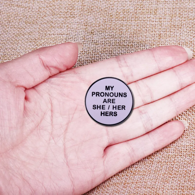 Мои местоимения это она ее кнопка эмалированная булавка транс пол ЛГБТ брошь