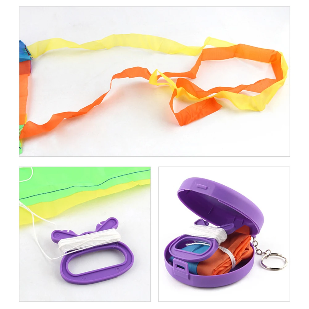 

Random Color Folding Pocket Flying Kite Kid Toy with Storage Case Winder Outdoor Kite Reel Winder Accessiories box