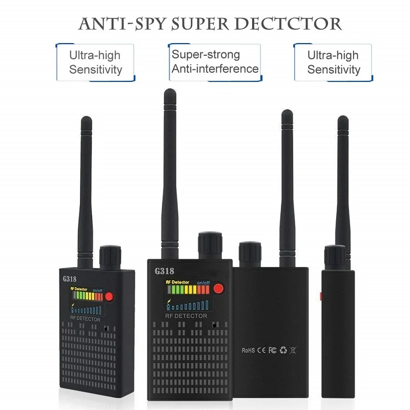 Anti Spy ghost detector wiretap bug mini hidden camera spy GPS GSM RF sound signal things finder | Безопасность и защита