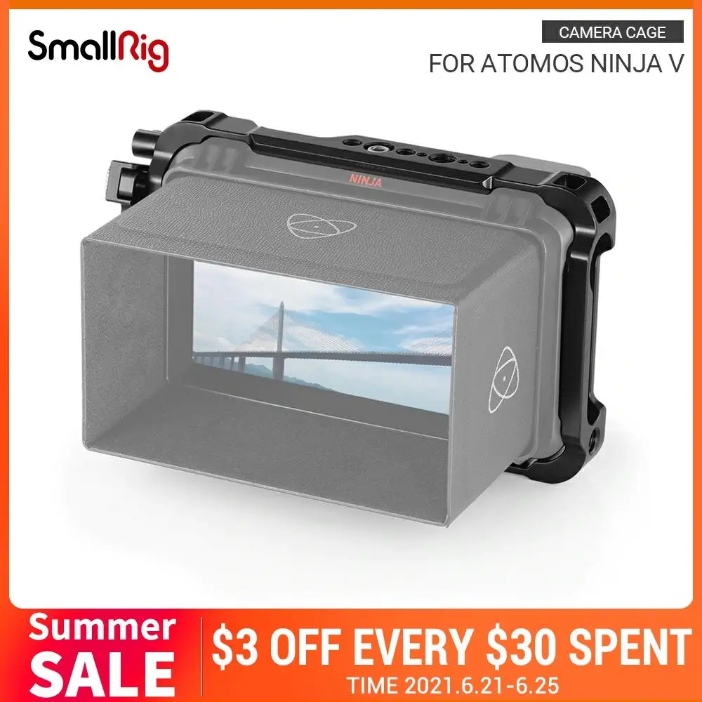 Клетка для монитора SmallRig 5 &quot4K HDMI записи клетка Atomos Ninja V со встроенными рельсами