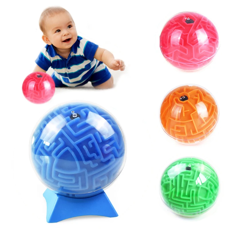 

3D Maze Ball Magical Intelligence Creative Magic Cube Sphere Toy Balls DIY Kids Game Challenge Case Box Fun Puzzle Toys Gifts