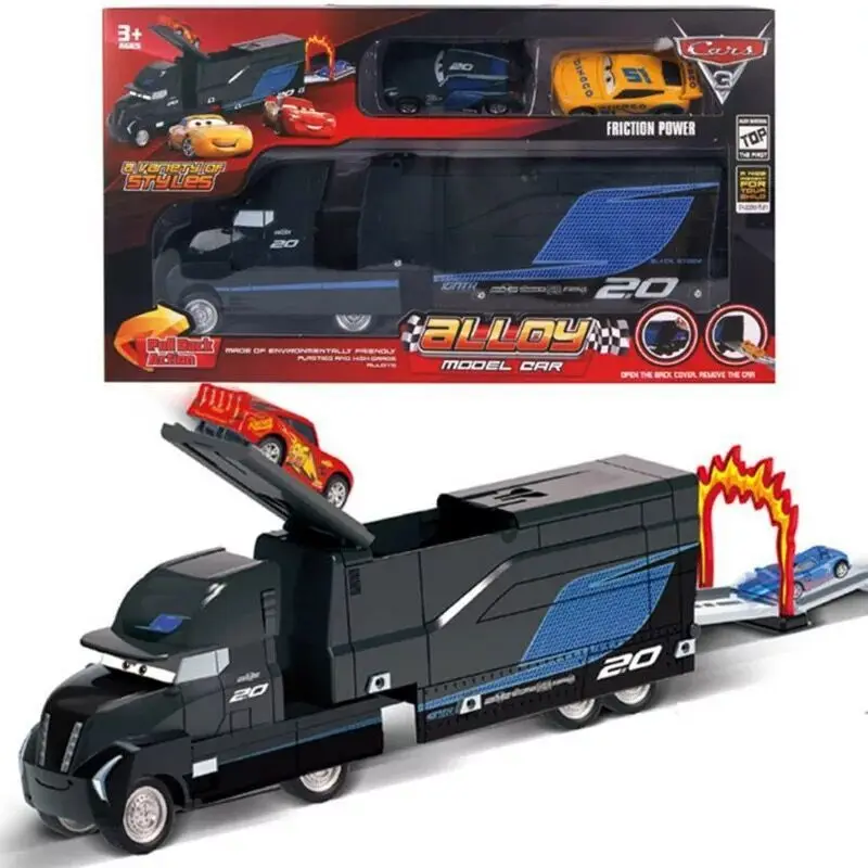 Disney Pixar Cars 3 Lightning McQueen Jackson Storm Cruz Mater Mack Uncle Truck 1:55 автомобиль из литого металла модель мальчик подарочный набор игрушка