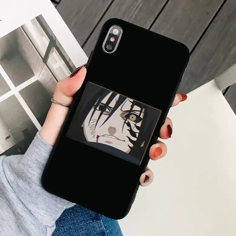 

Naruto Illustration Phone Case Black For IphoneX XS 11 12 11/12Pro Max 5 5s SE 6 6s 7 8 Plus SE2020 Cases