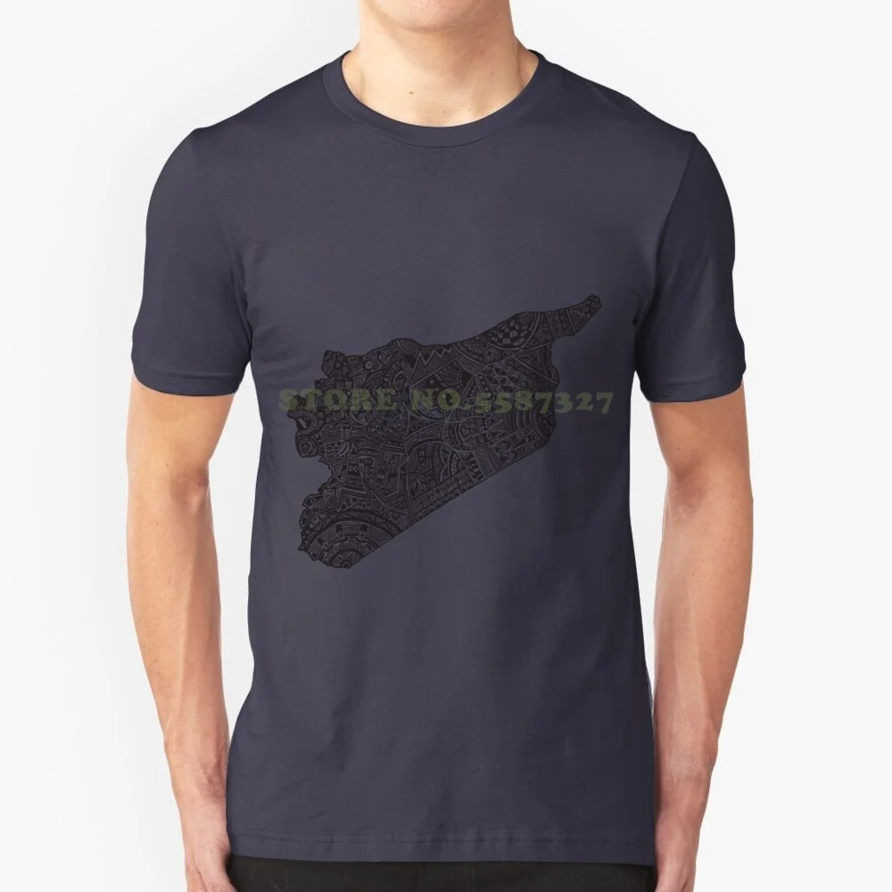 

Syria Summer Funny T Shirt For Men Women Syria Damascus Freedom Map Zentangle Zendoodle Zia Doodle Simplicity Doodling Awesome