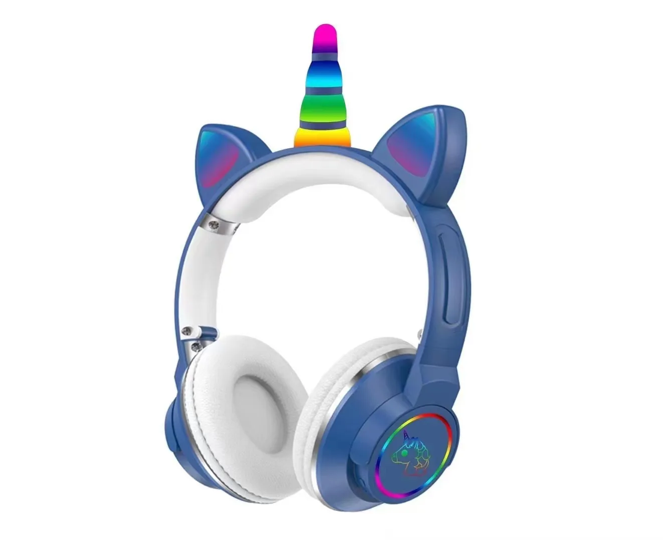 Беспроводные наушники со светодиодный подсветкой для девочек музыкальный шлем с