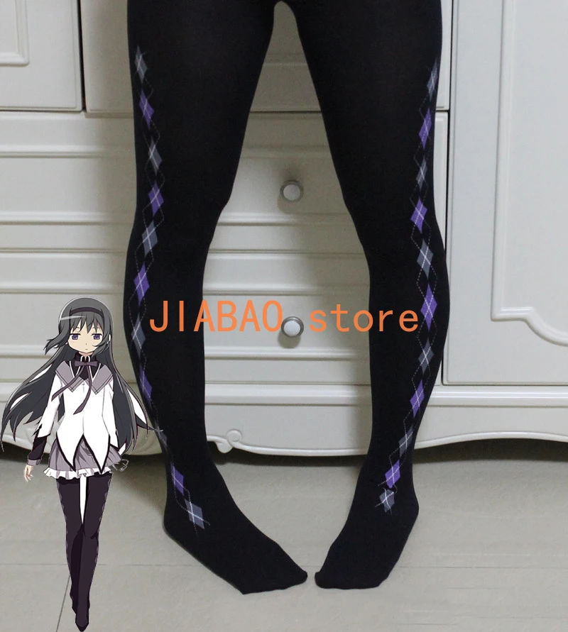 

Puella Magi Madoka Magica Akemi Homura Cosplay Costume Short Ball Dress With Bowknots Cosplay Costume Homura Akemi Cosplay Wig