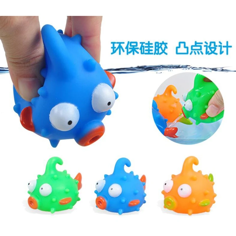 

Bath Toy Safety Fish Toys Children Rubber Classic Educational Hobbies For Girls Kids Play Animals Baby Bathroom Swimming Toy