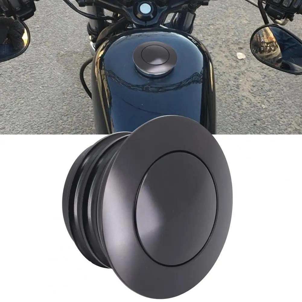 

MP12-001-0006 Fuel Tank Cap Convenient Anti-collision Push Type Motorcycle Aluminium Left-hand Thread Oil Tank Cap for XL1200 XL