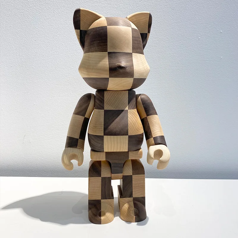 

@rbrick CHESS building block cat doll checkerboard lattice bear violent bear tide play collection figure doll decorati movable