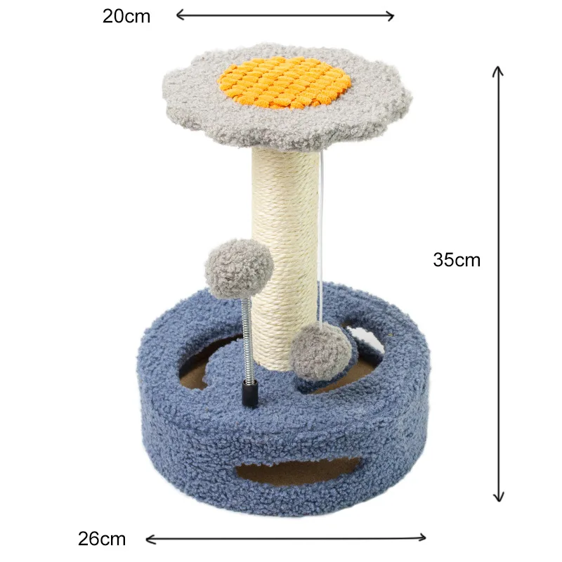 

Creative Sunflower Cat Climbing Frame Small Cat Toy Cat Scratching Board Cat Claw Board Sisal Cats Scratching Post Cat Supplies