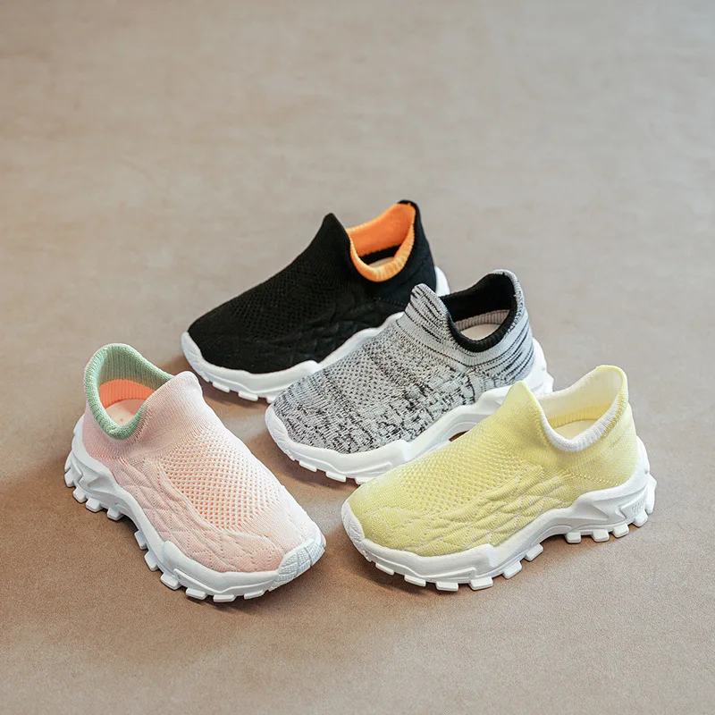 

Kids Sneakers Children Mesh Slip-on Breathable Socks Shoes Girls Boys Sport Running Shoes Sapato Infantil Baby Sneakers Spring