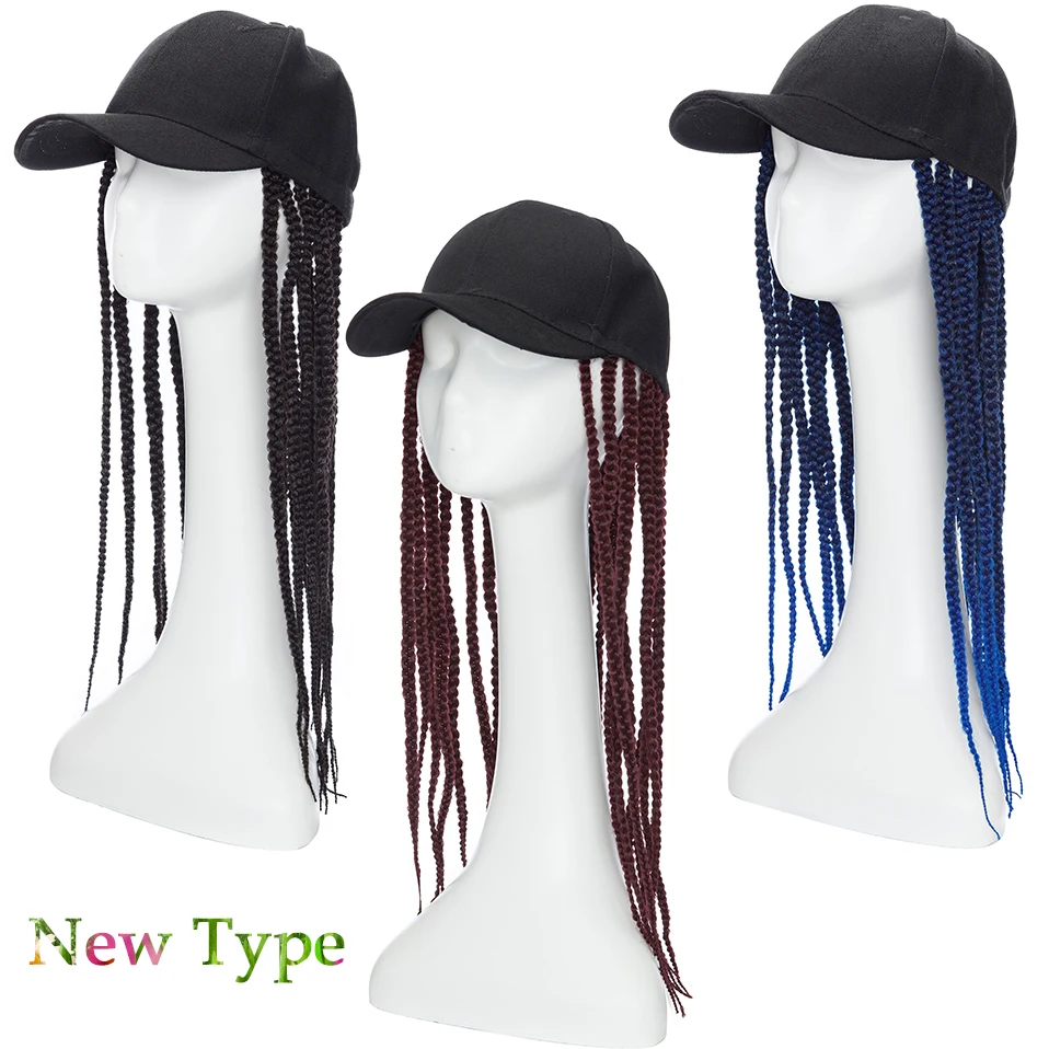 

Синтетическая черная бейсболка с коробкой, 18 дюймов, аксессуары для волос, унисекс