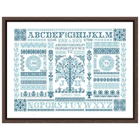 abc sampler blue cross stitch kits 18ct 14ct 11ct unprint fabric cotton thread diy embroidery home wall decoration