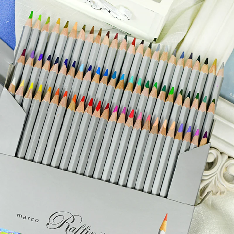 

Marco Raffine 72 Colors Oil Rainbow Colored Pencils professional paint supplies for artist Drawing Sketches Colour Pencil School