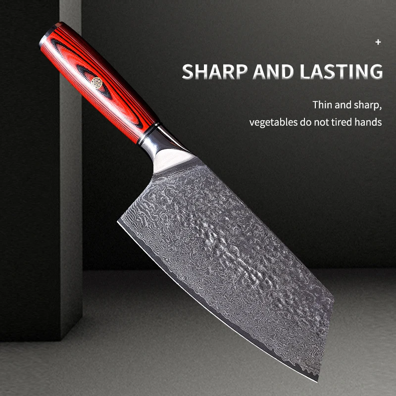 GZV Santoku нож VG10 японский дамасский из нержавеющей стали 67 слоев кухонные ножи