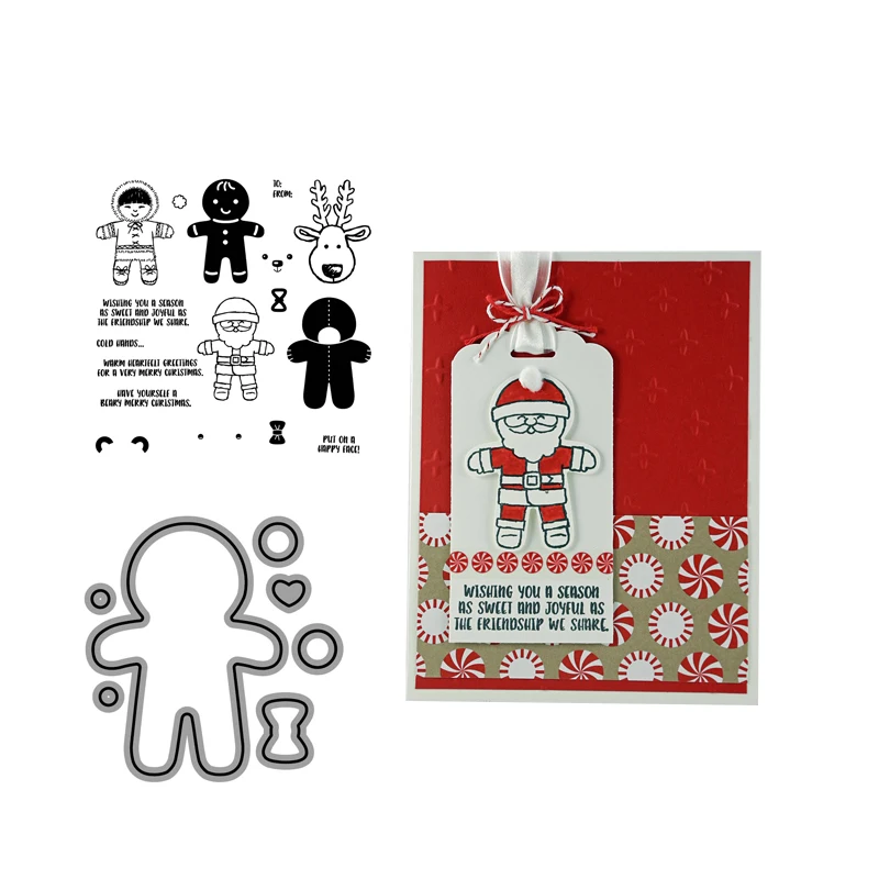 

Metal Cutting Dies and Stamps Celebrate Christmas Tree Window Children Scrapbook Stencil Album Sheet Template Decor Model Craft