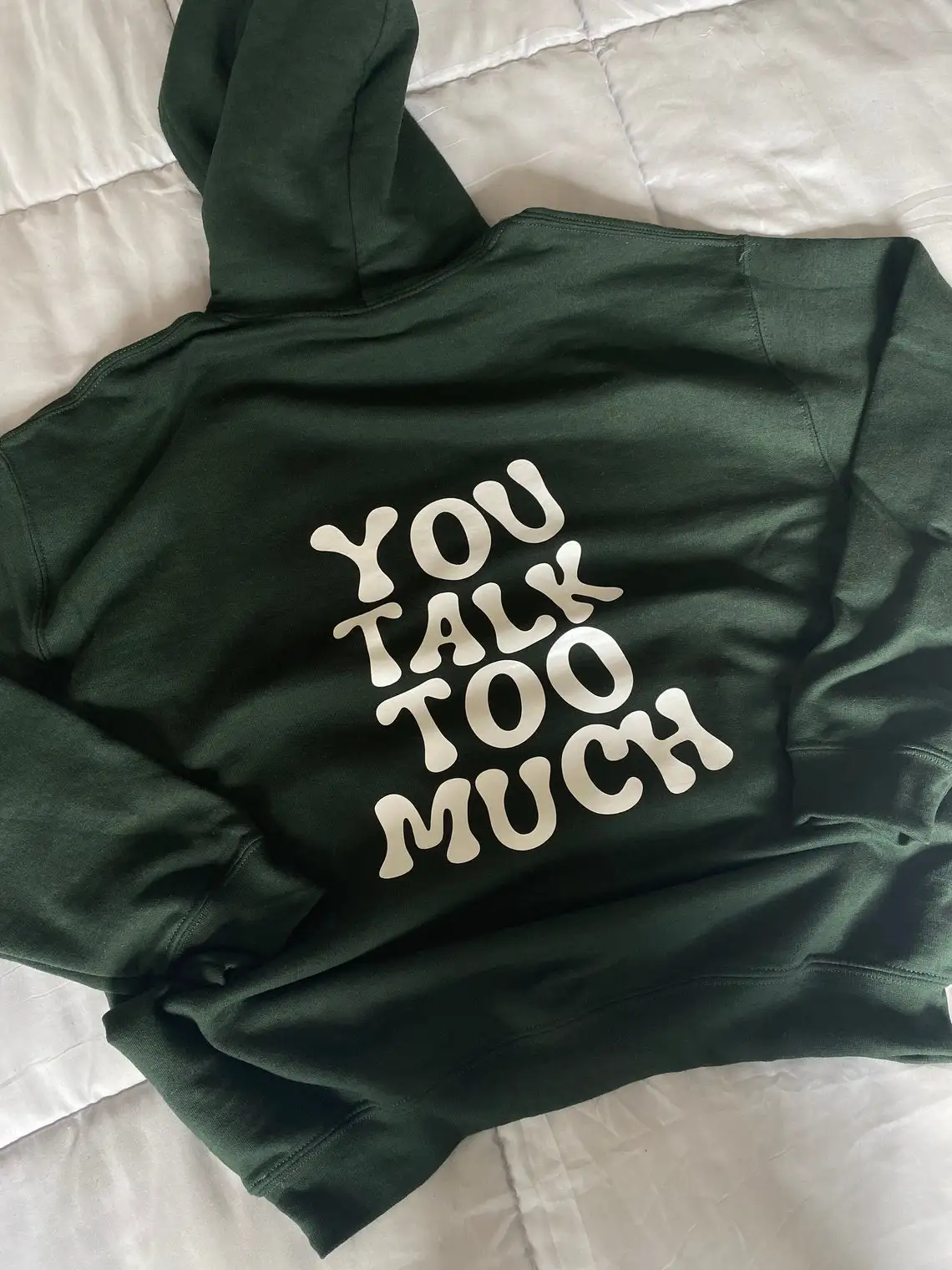 The new you talk too muck vintage winter Y2K high street sweatshirt Tumblr green sports ladies jacket Oversized hoodie Skull | Женская