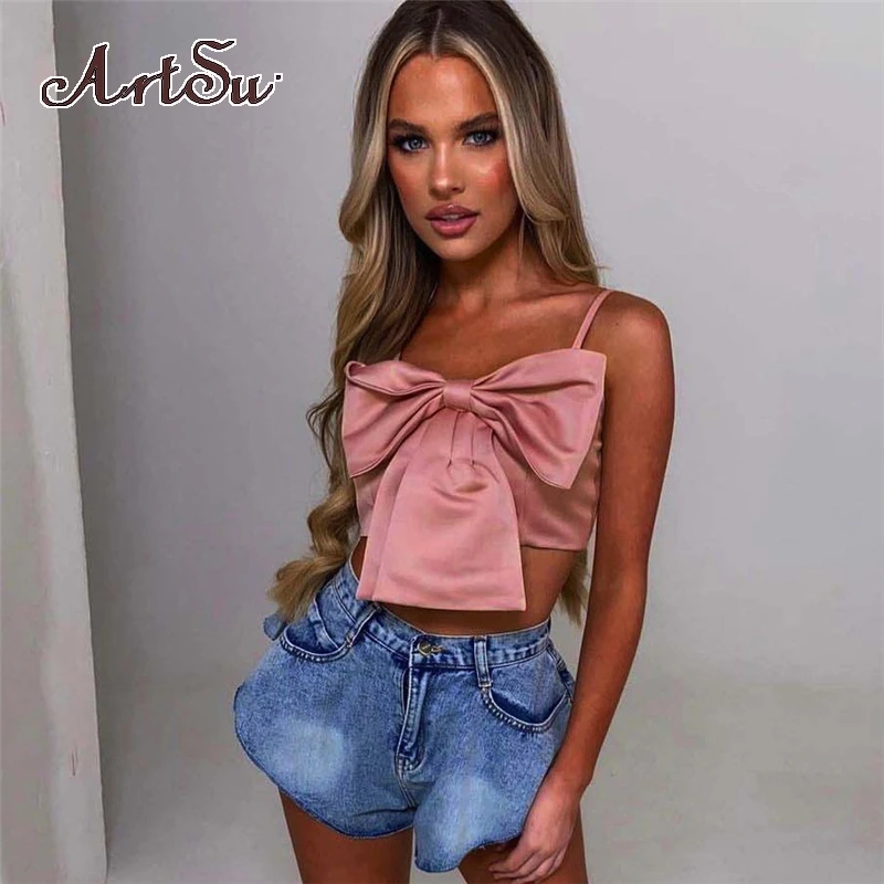 Artsu 2020 кроп-топики с цепочкой серые женские обтягивающие сексуальные летние