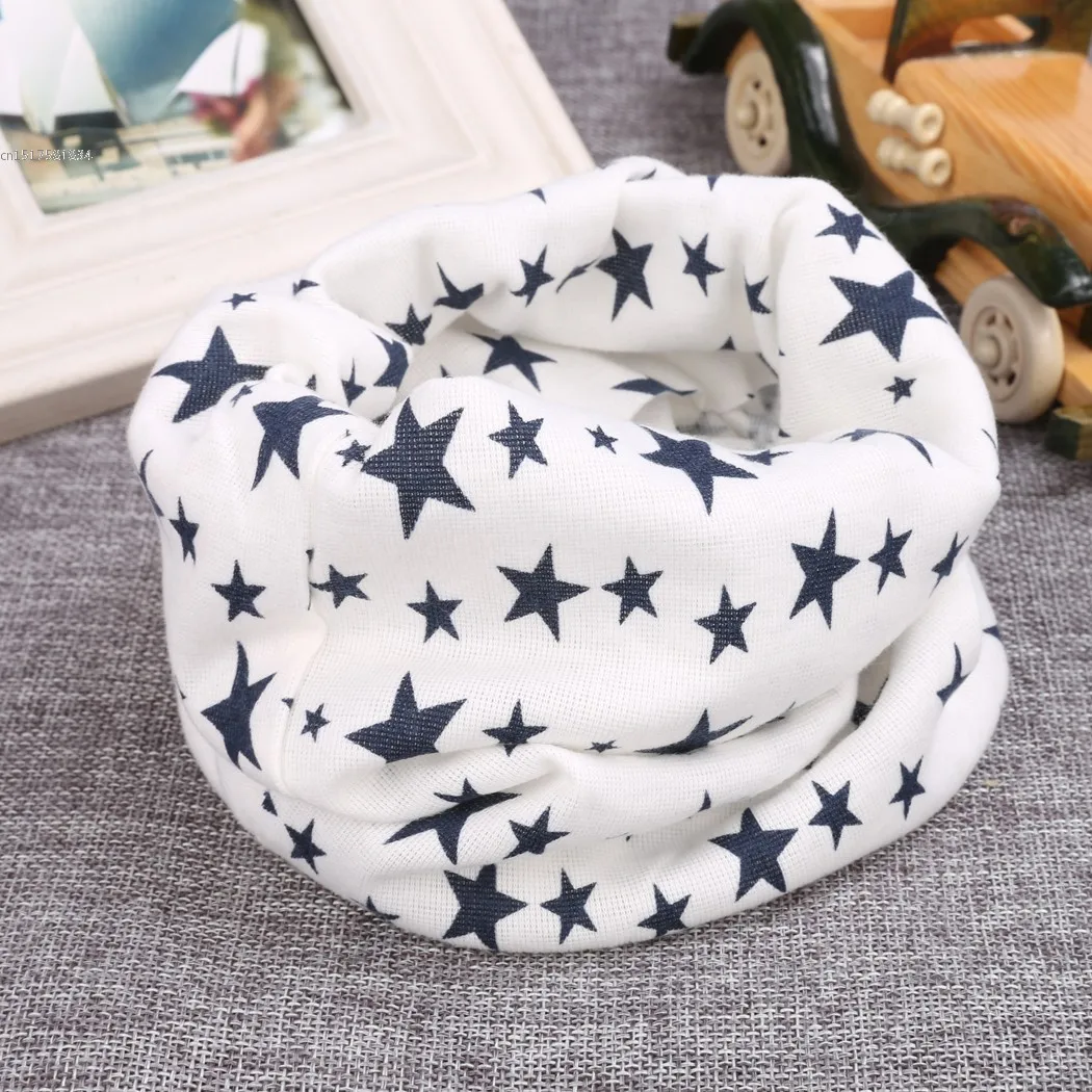 New Fashion Kids Long Warm Stars Printed Snood Outdoor Neck Warmer |