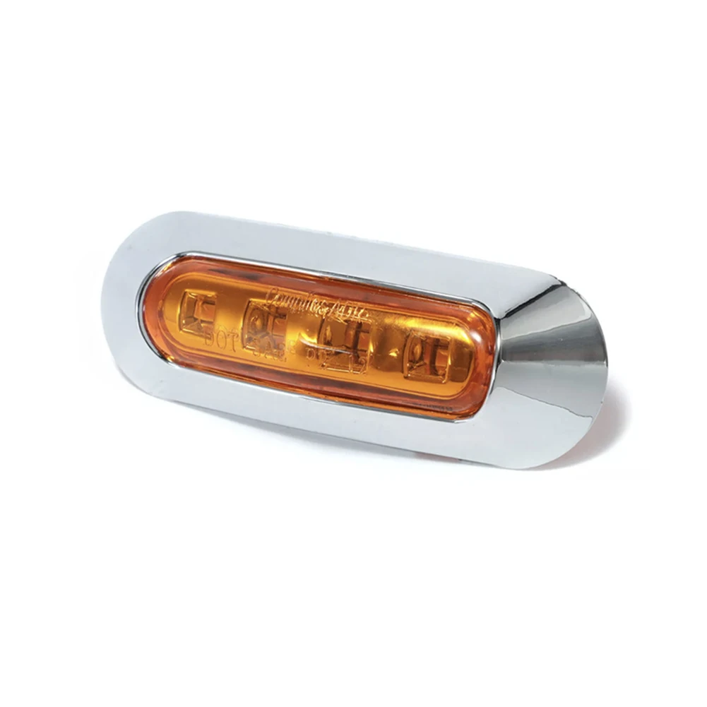 10 шт. Янтарный 4 SMD 12/24V Светодиодный Боковой габаритный фонарь хвост светильник