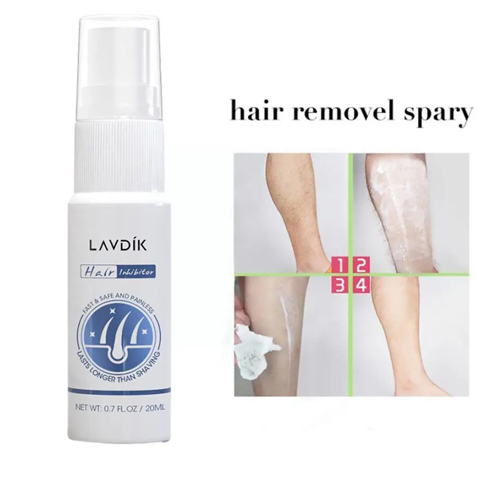 

20ml Permanant Hair Growth Removal Inhibitor Spray Legs Armpit Body Bikini Painless Intimate Beard V9d2