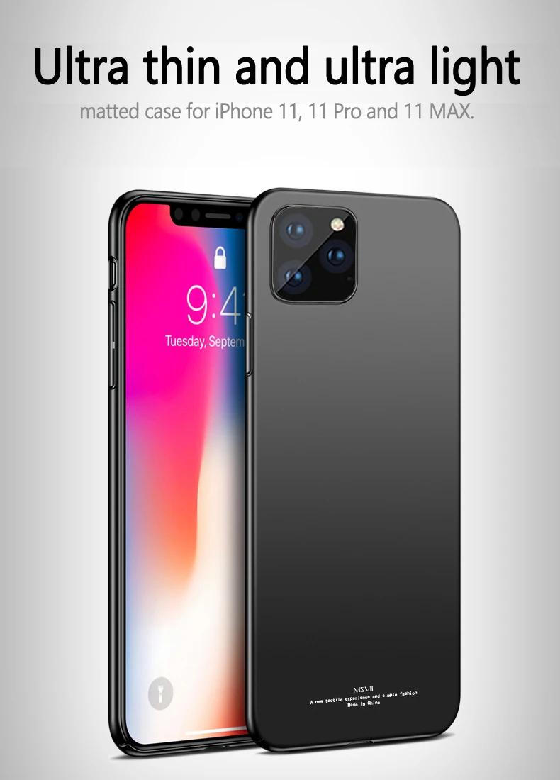 Для iPhone 11 Pro Max чехол MSVII матовый чехол для Apple iPhone X XR XS Max XS iPhone Жесткий Чехол для iPhone11 Pro Max 11 чехол s